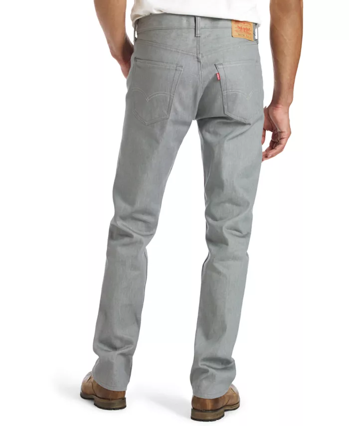 Мужские джинсы 501 Original Shrink-to-Fit без стрейча Levi's, серый — фото 3