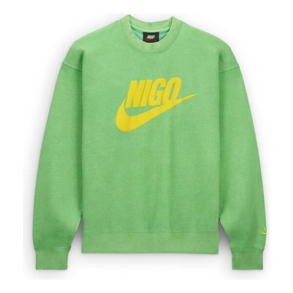 

Свитер x nigo fleece sweatshirt 'green yellow' Nike, зеленый