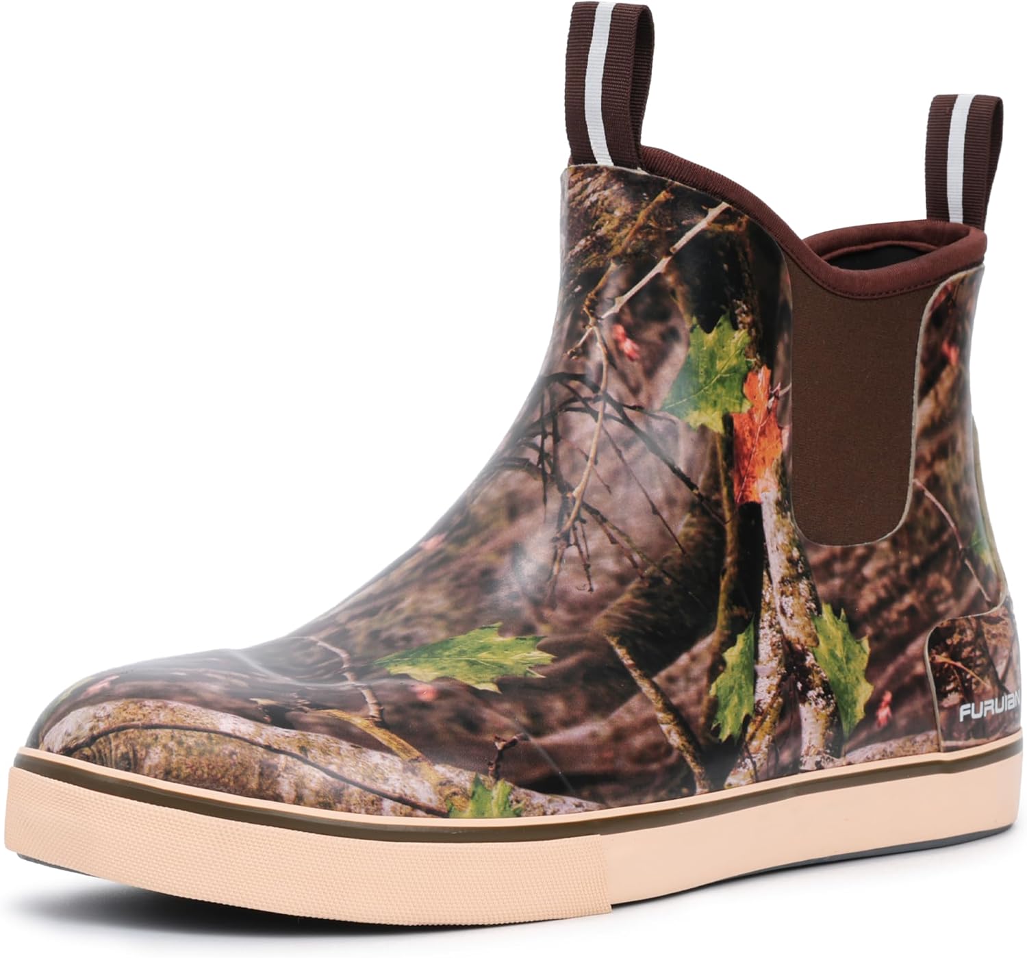 

Мужские ботинки Furuian Deck, рыболовные ботинки, водонепроницаемые дождевые ботинки, ботильоны на щиколотку, слипоны из неопрена и резины, челси для мужчин, ботинки для садоводства, рыбалки, походов, плавания и парусного спорта, Bronze