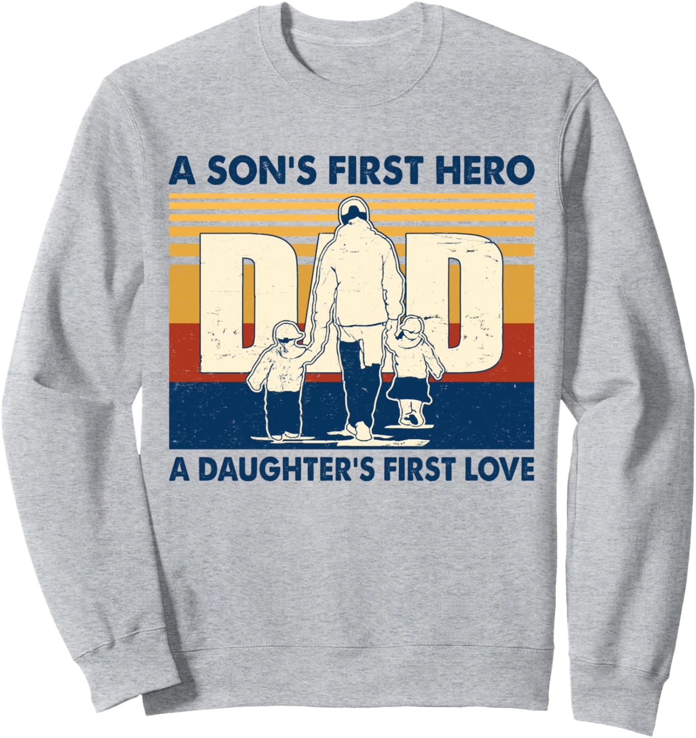 

Винтажная толстовка «Папа - первый герой сына, первая любовь дочери», серая A Proud Dad'S Gift From His Son'S Daughter, Серый, Винтажная толстовка «Папа - первый герой сына, первая любовь дочери», серая A Proud Dad'S Gift From His Son'S Daughter