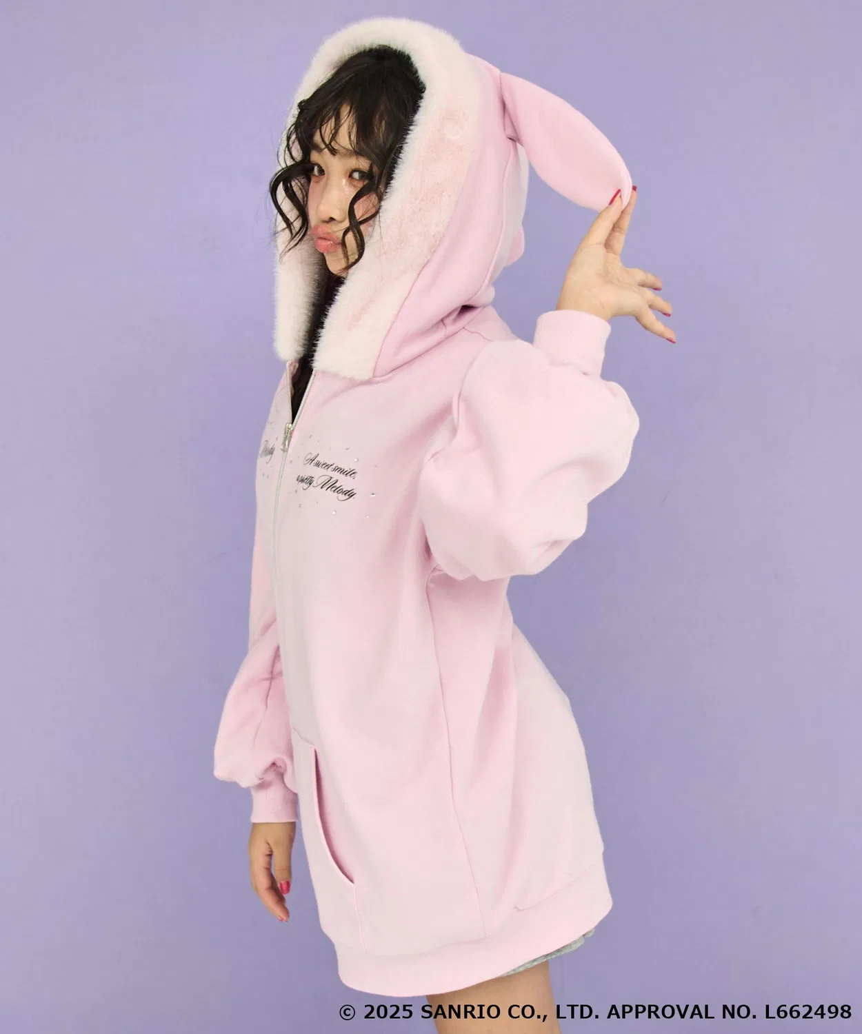 Парка с ушками My Melody ANAP GiRL, светлый розовый — фото 3