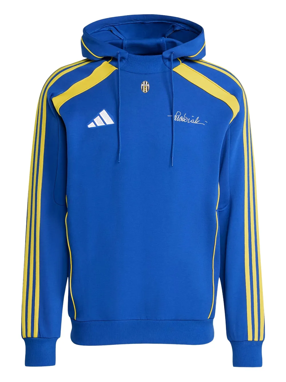 

Толстовка с капюшоном и тремя полосками Adidas, синий