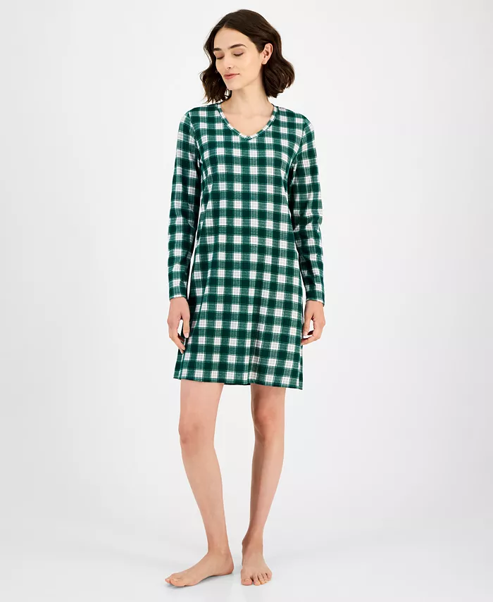 

Женская футболка-ночнушка Printed Jersey Charter Club, зеленый