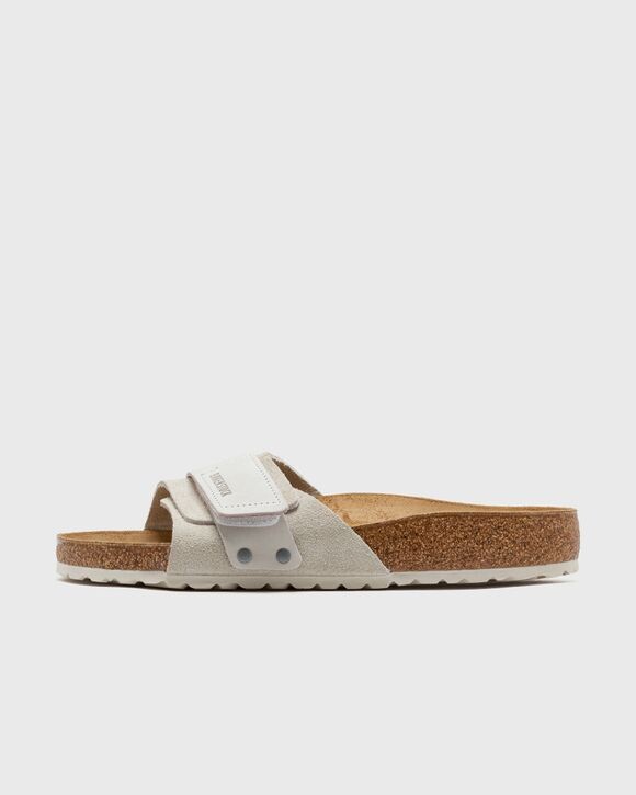 

Сандалии Birkenstock Oita Suede Leather, цвет antique white