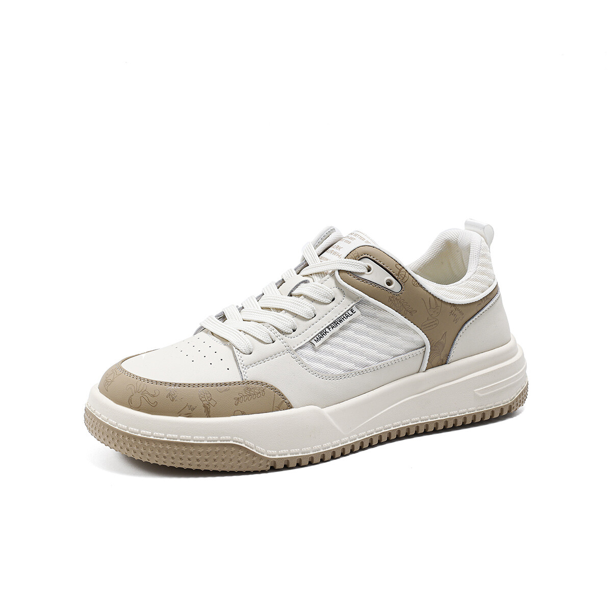 

Кеды FAIRWHALE Skateboard Shoes Men Low-Top, цвет Apricot