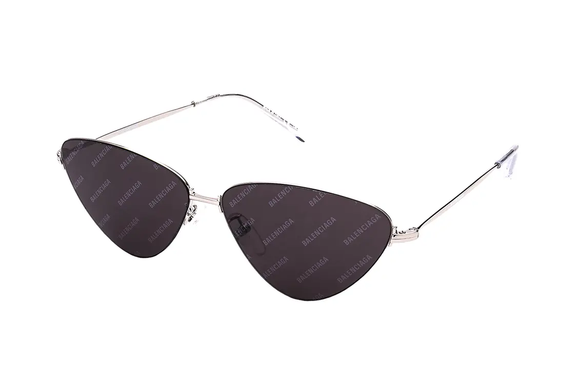 

Balenciaga Женские солнцезащитные очки «кошачий глаз» из ацетата металла, серые