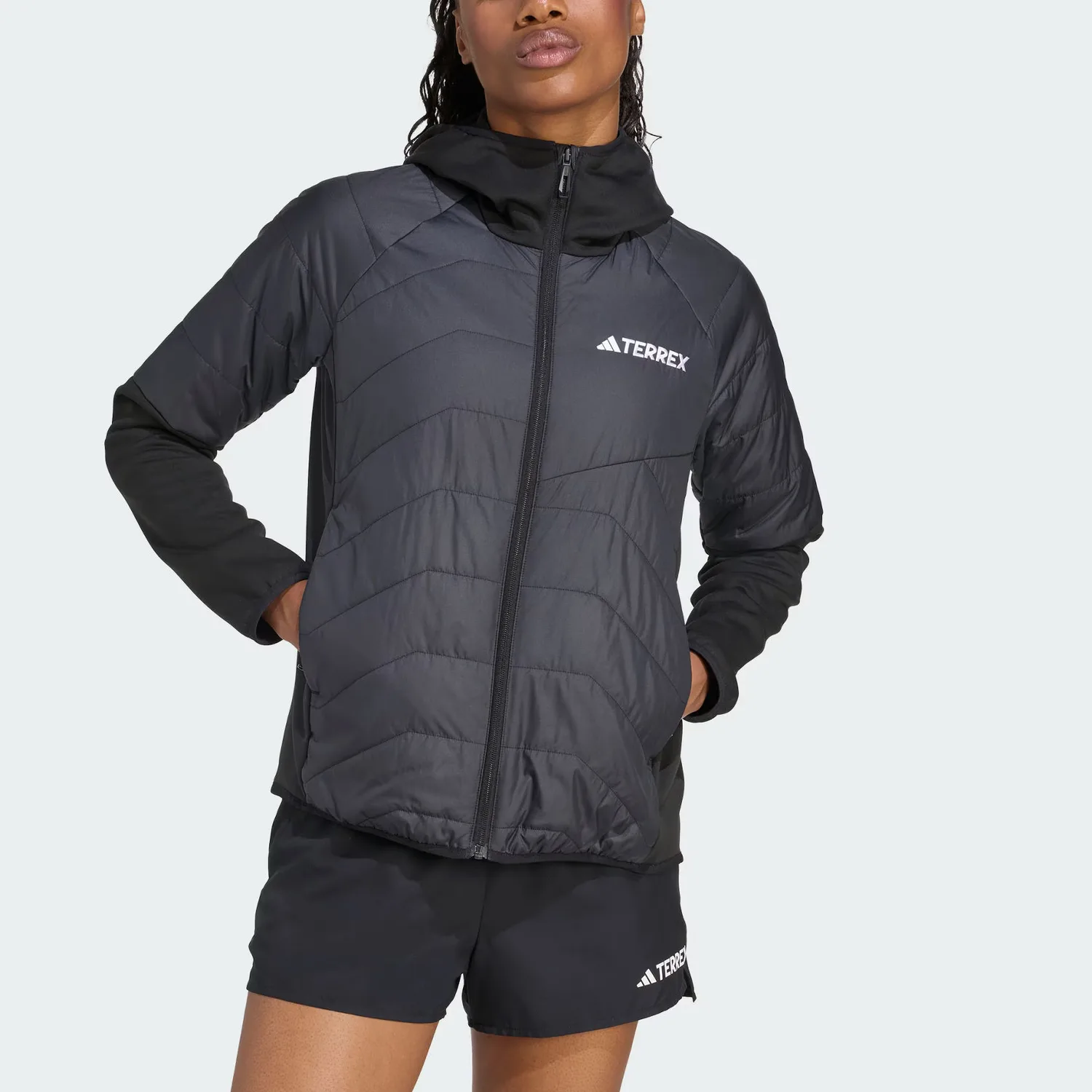 Adidas Куртка-пуховик с капюшоном Terre FW25 MULTI HYBRID — фото 3