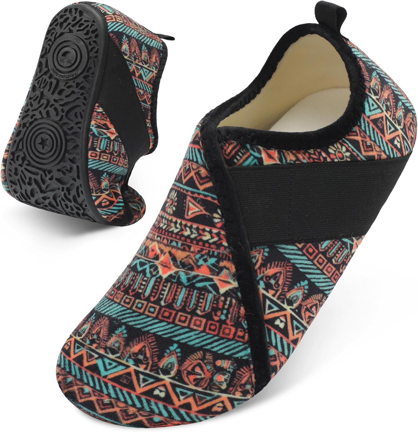 

Домашние тапочки Besroad для женщин и мужчин, удобные тапочки-носки с меховой отделкой, мягкой резиновой подошвой для дома, спальни, путешествий и йоги, мультиколор