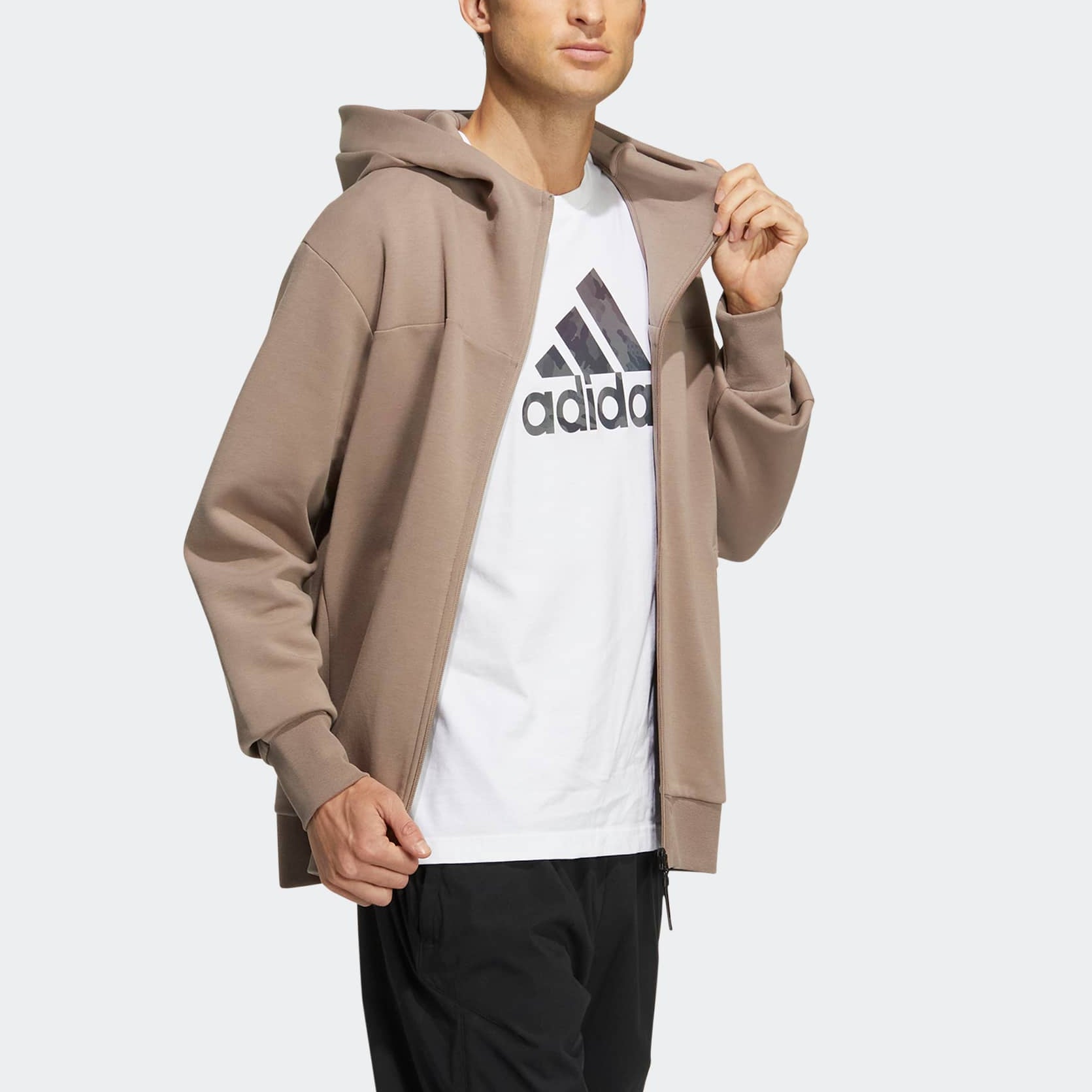 Куртка adidas Wuji Series Sportswear Casual Hooded Jacket 'Brown' HN8979 — фото 4