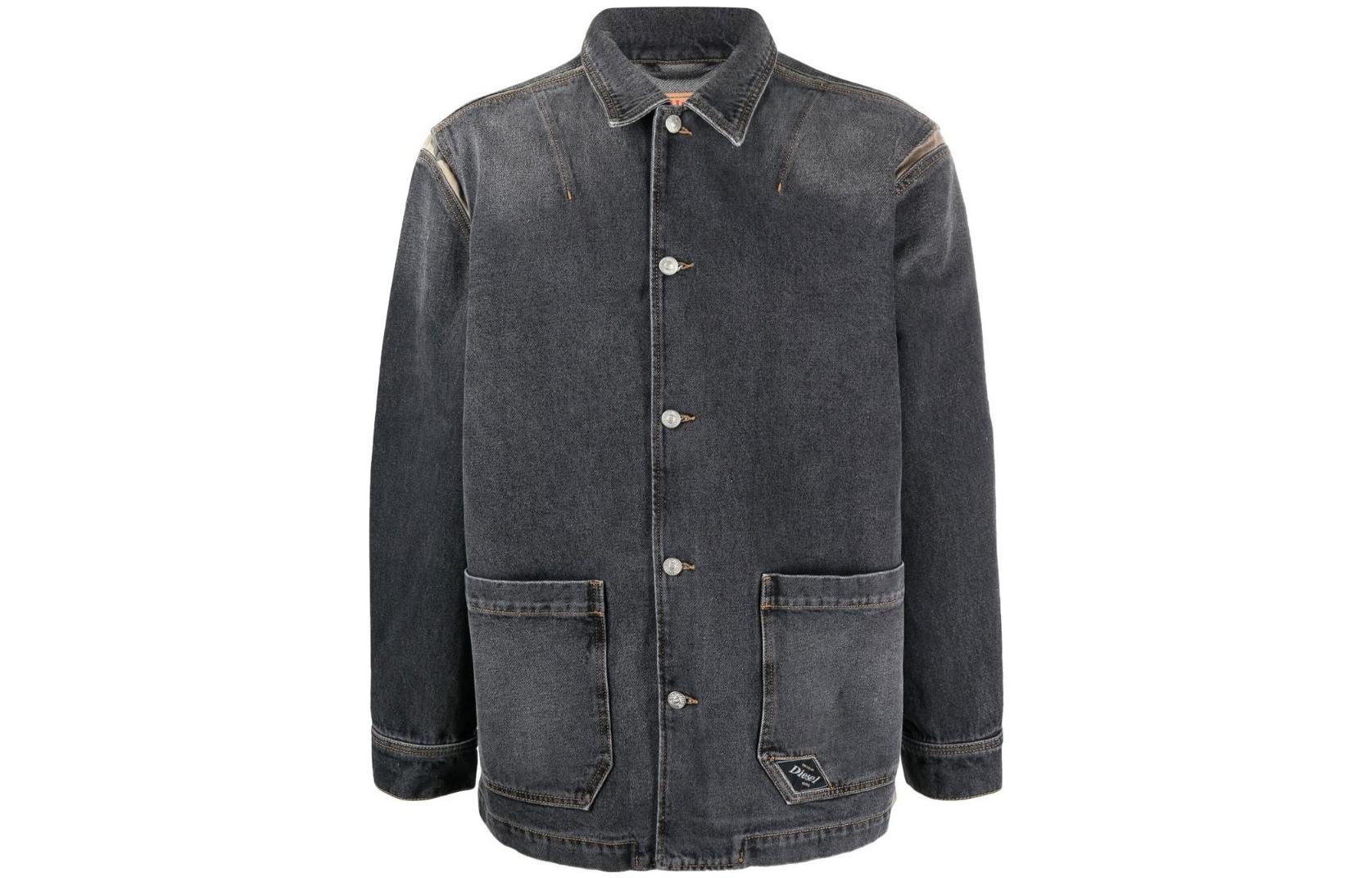 FW22 Джинсовая куртка Unisex Серый DIESEL — фото 2
