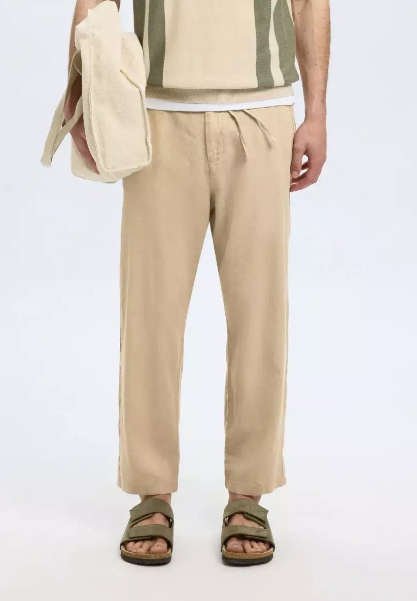 

Брюки DE CON GOMAS Selected Homme, бежевый