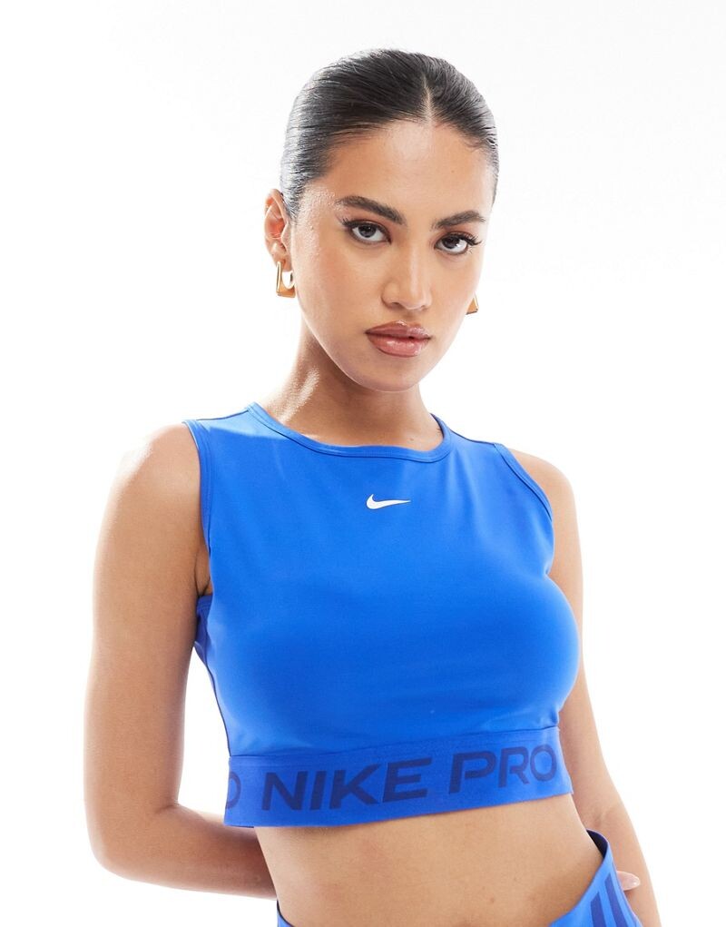 

Синяя укороченная майка Nike Pro 365