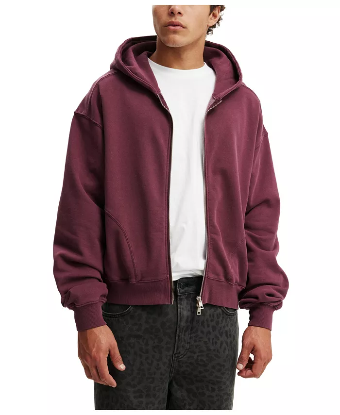 

Мужская укороченная толстовка на молнии COTTON ON, фиолетовый