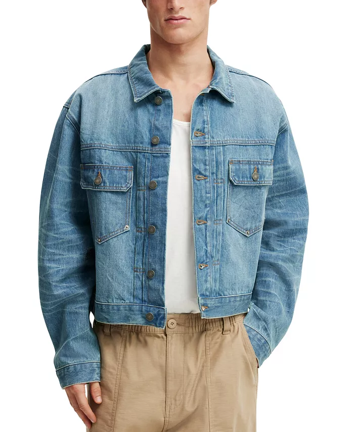 

Мужская джинсовая куртка Rinse Cotton On, синий