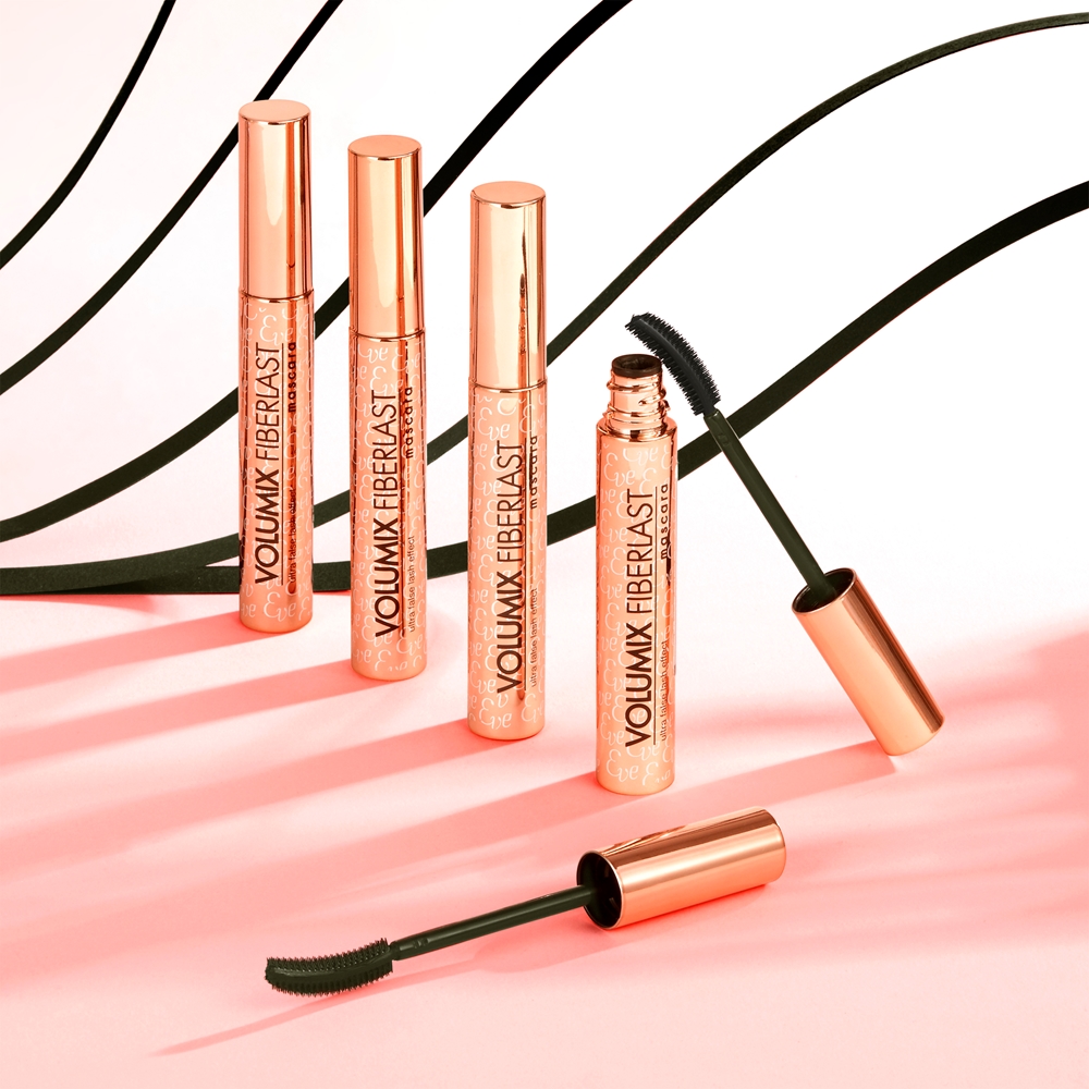 Тушь для ресниц Volumix fiberlast rose с липким эффектом Eveline Cosmetics, 9 мл — фото 3
