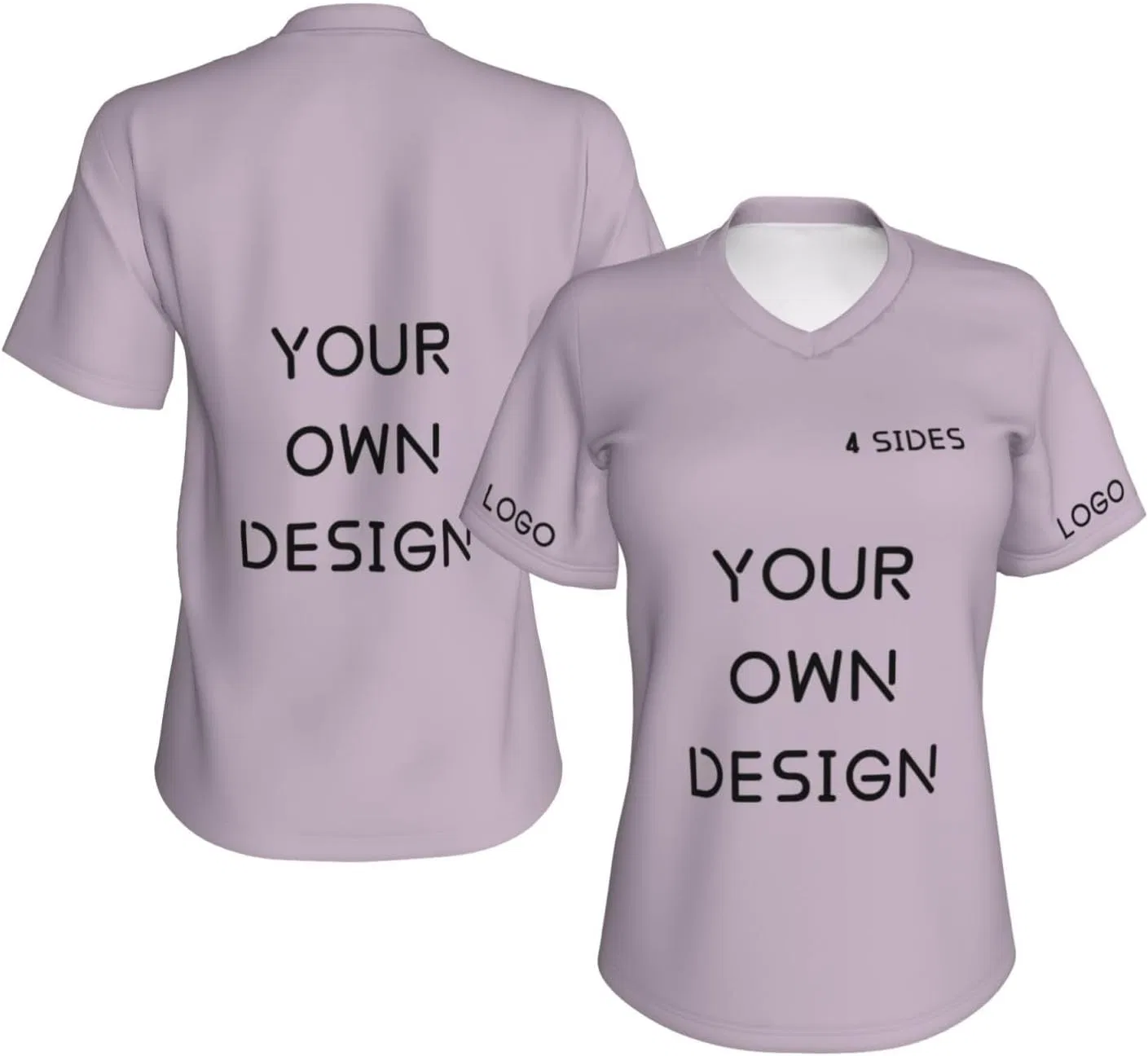 Футболка V-образным вырезом, Custom, Antique Heather