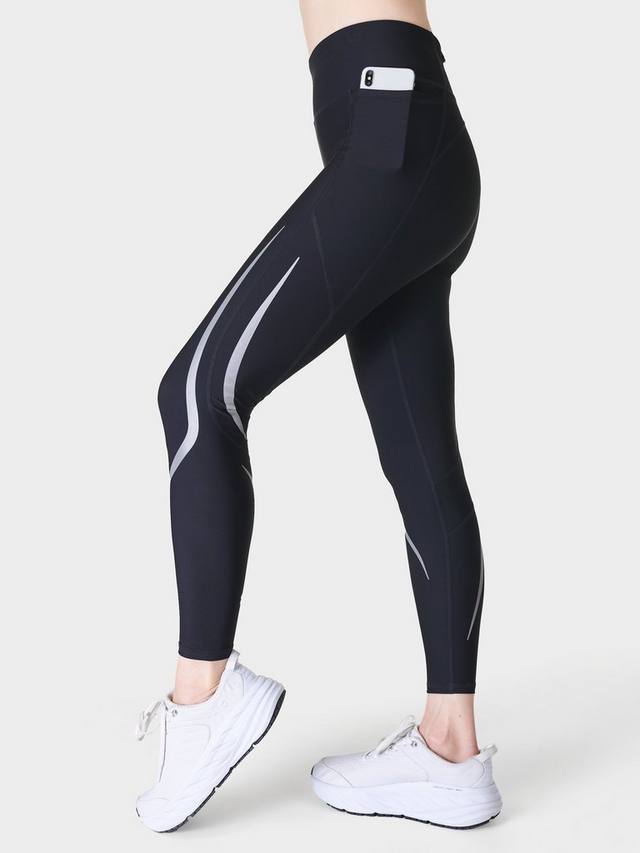 

Леггинсы для бега в невесомости 24 дюйма Sweaty Betty, черный
