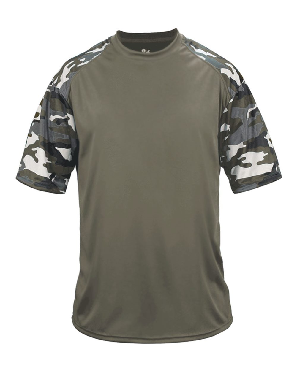 

Спортивная футболка камуфляжного цвета Badger, цвет od green/ od green camo