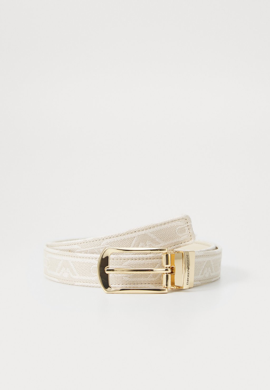

Пояс TONGUE REVERSABLE MONOGRAM BELT Emporio Armani, бежевый