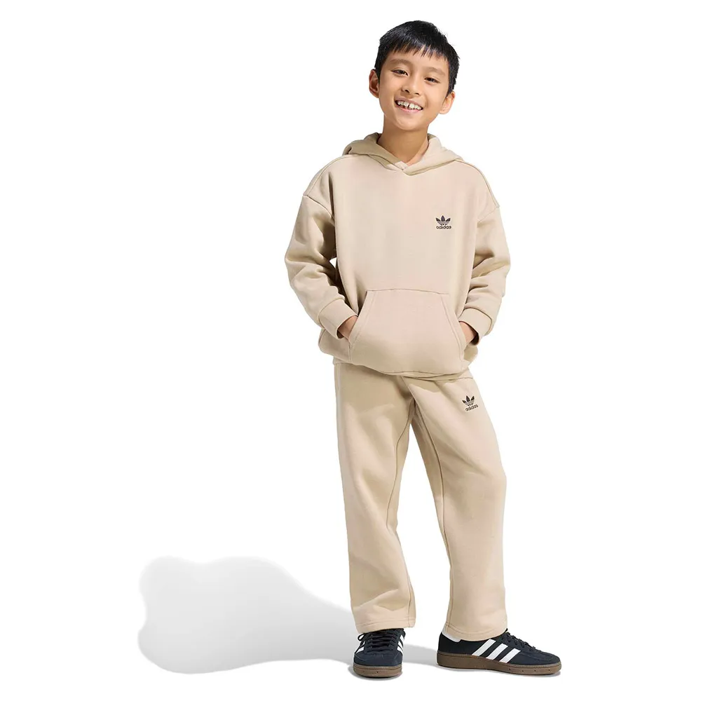 

Комплект adidas Originals Oversized Hoodie Open Hem Pants, бежевый