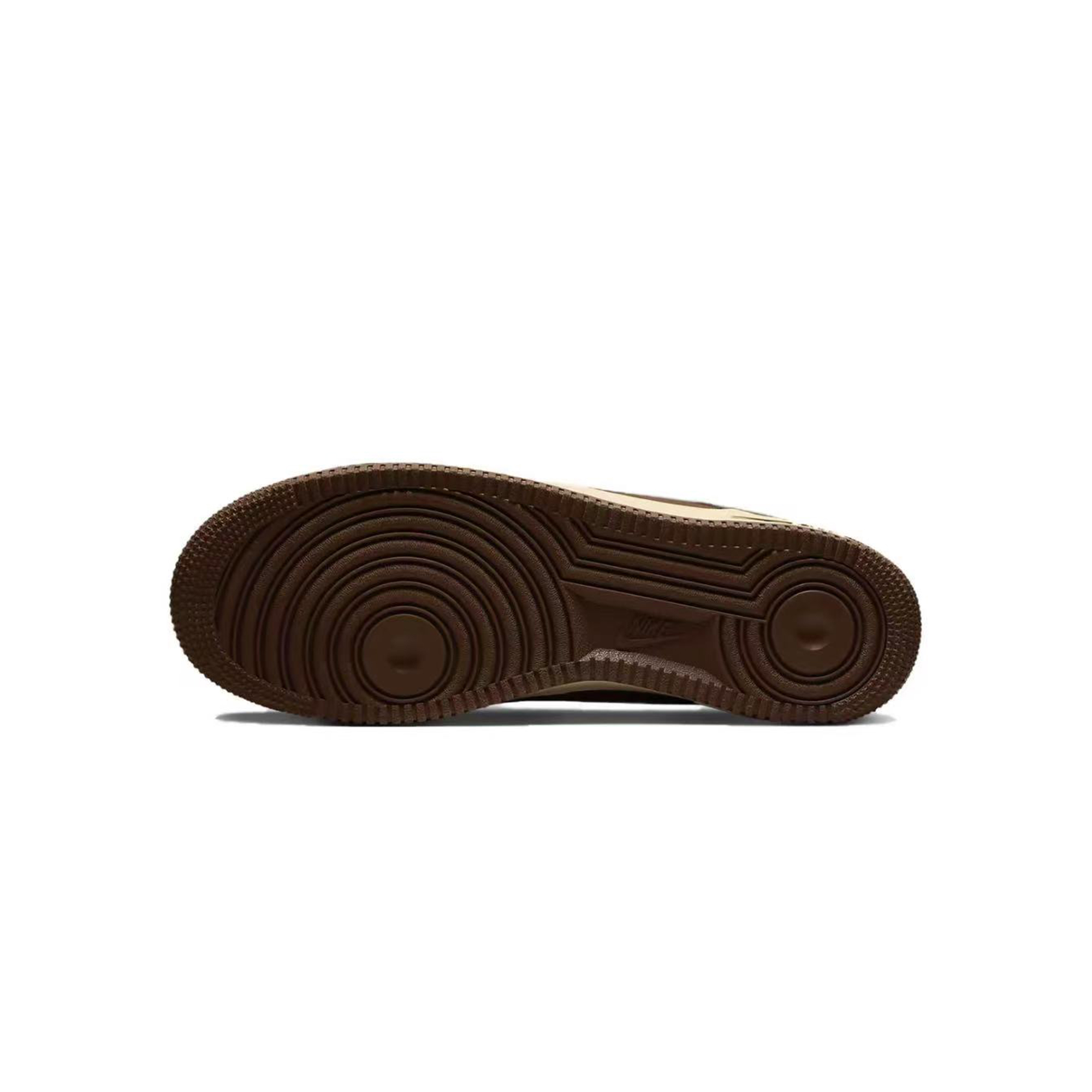 Nike Кроссовки для скейтбординга Air Force 1 Mocha Drip Abrasion Resistant Low top Unisex Brown Yellow — фото 2