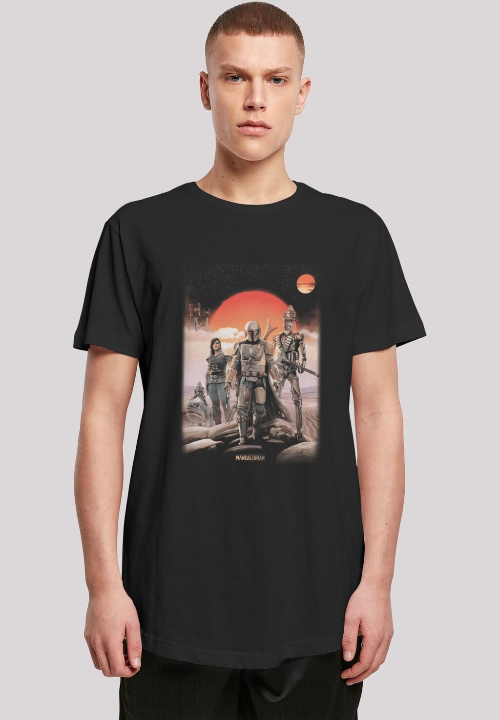 

Футболка с принтом STAR WARS THE MANDALORIAN WARRIORS F4NT4STIC, черный