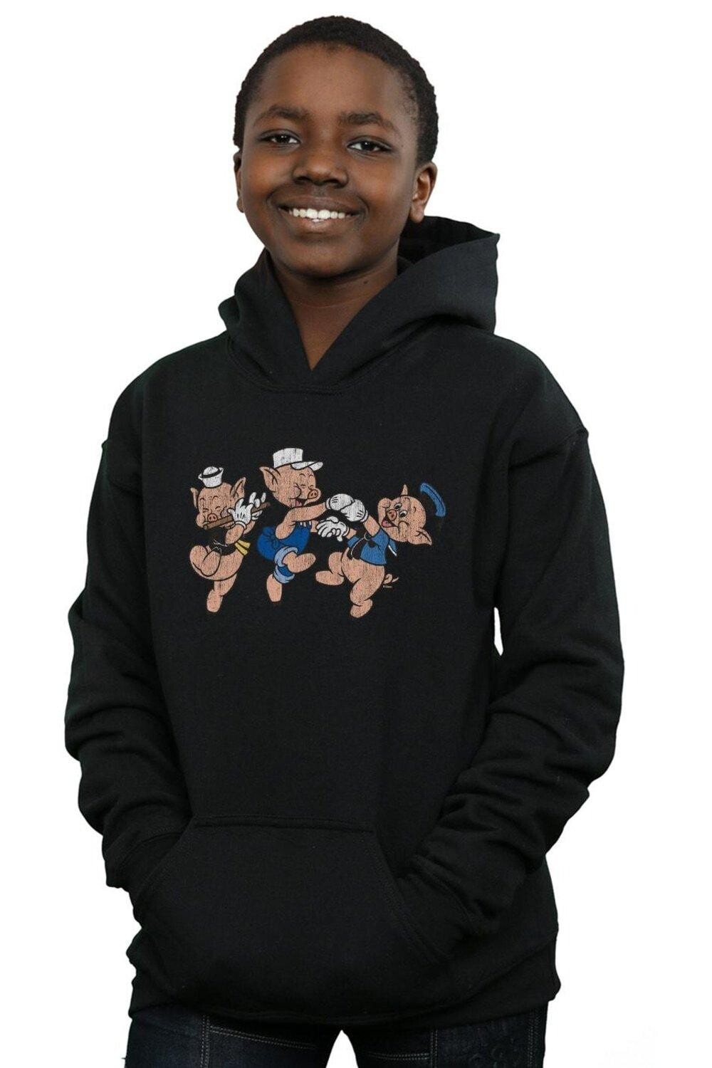 

Толстовка «Три поросенка веселятся» Disney, черный