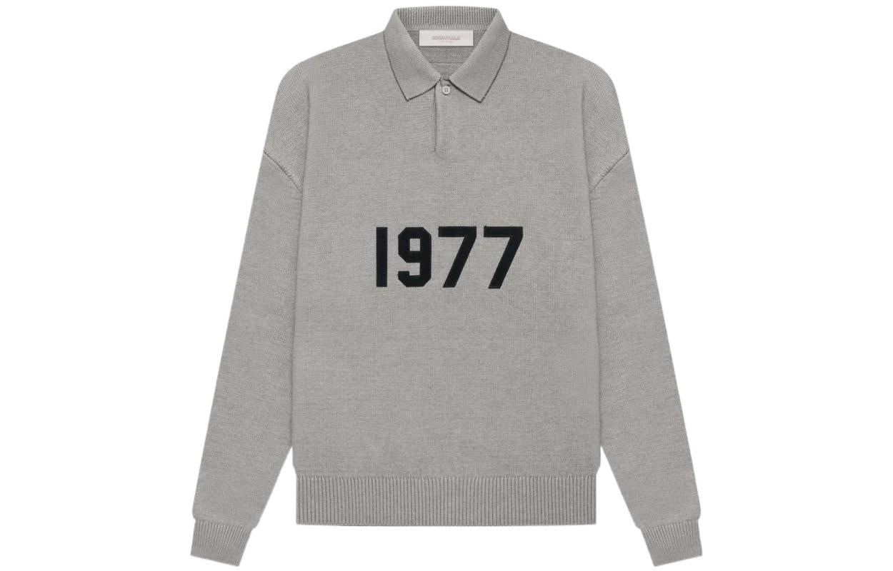 Толстовка Fear of God Essentials SS22 Knit Ls Polo 1977 Dark Oatmeal — фото 2