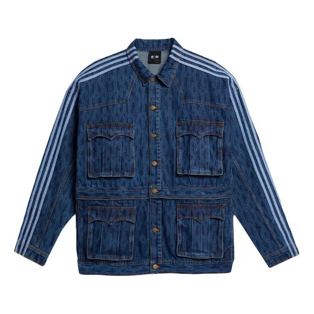 

Куртка adidas originals x IVY PARK Crossover Cotton Loose Detachable Denim Jacket Blue, синий