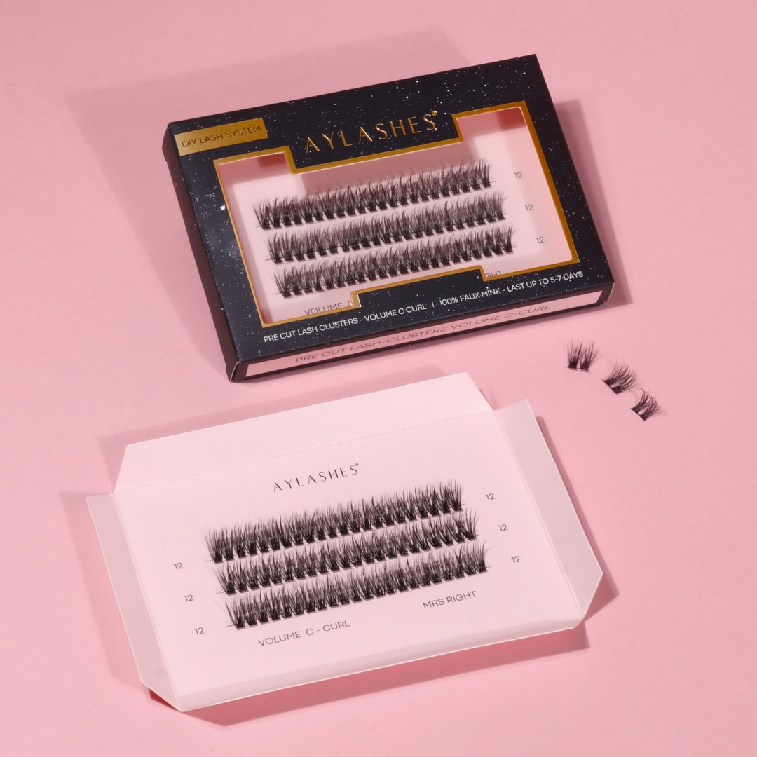 Искусственные ресницы pre cut wimpern bundle Aylashes, mrs right bundle - short (8mm 10mm 12mm 14mm), количество 1 шт. — фото 3