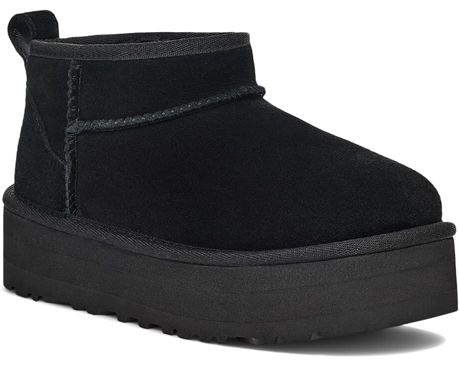

Ботинки UGG Kids Classic Ultra Mini Platform (Little Kid/Big Kid), черный