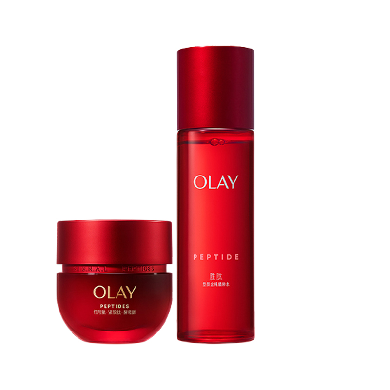 

Olay Большой красный флакон увлажняющий лосьон крем набор для ухода за кожей подтягивающий 50г+150мл