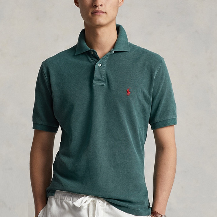 Хлопковая поло с вышитым логотипом Polo Ralph Lauren, Jasper — фото 3