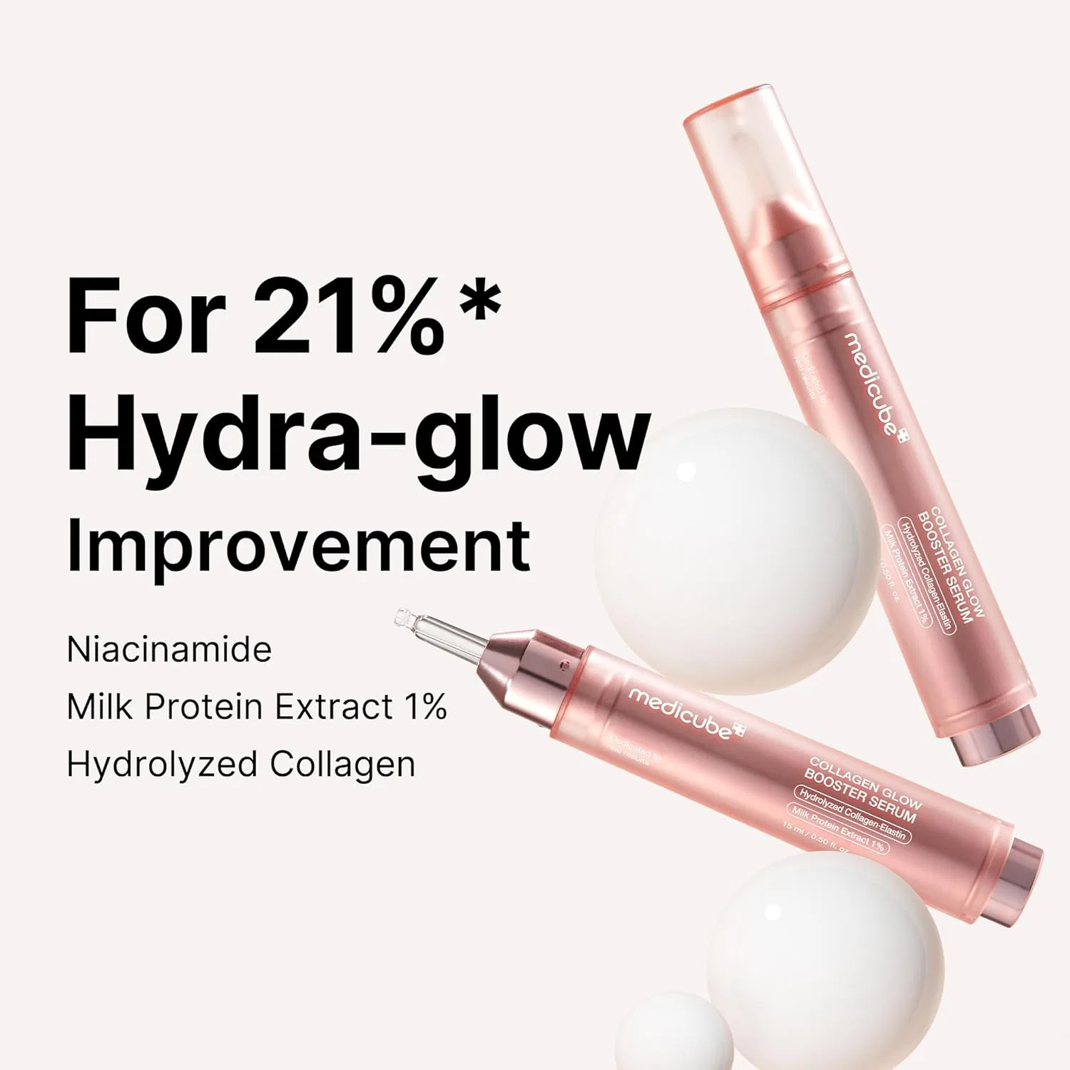 Бустер Medicube — Коллагеновая Glow Booster с пептидами для упругости и увлажнения, 15 мл — фото 4