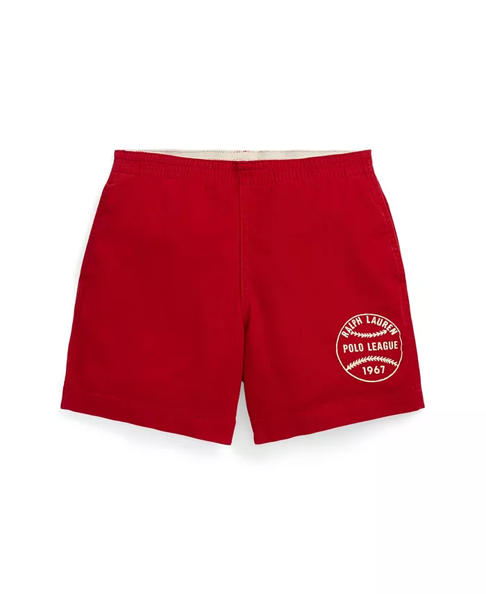 

Шорты из твила с принтом в бейсбольную тематику для мальчиков Big Boys Polo Ralph Lauren, красный