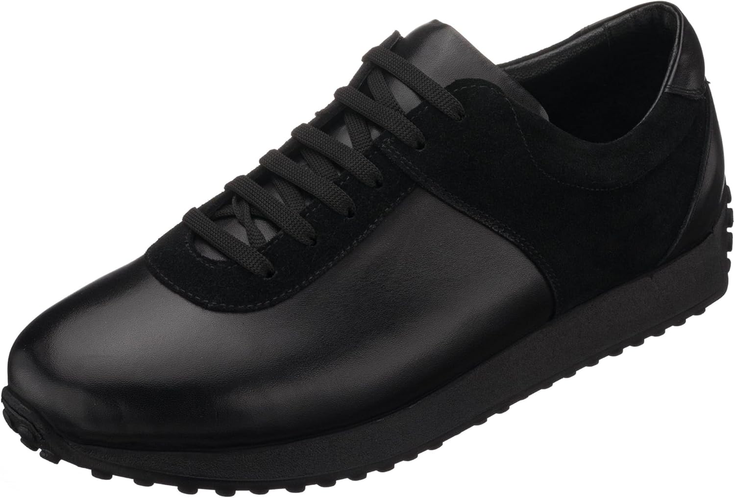 

Мужские модные кроссовки DALGALA большого размера из черной кожи, легкие и ручной работы