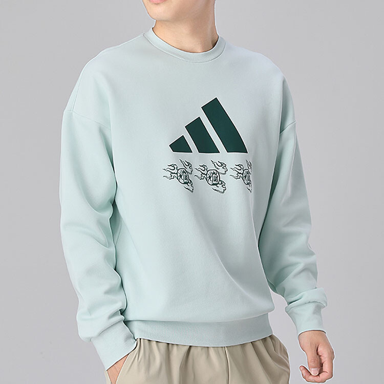 Толстовка мужская Symbol зеленый Adidas, зеленый — фото 4