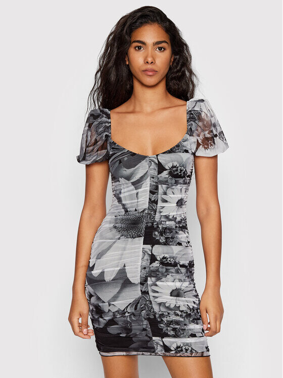 

Коктейльное платье узкого кроя Desigual, серый