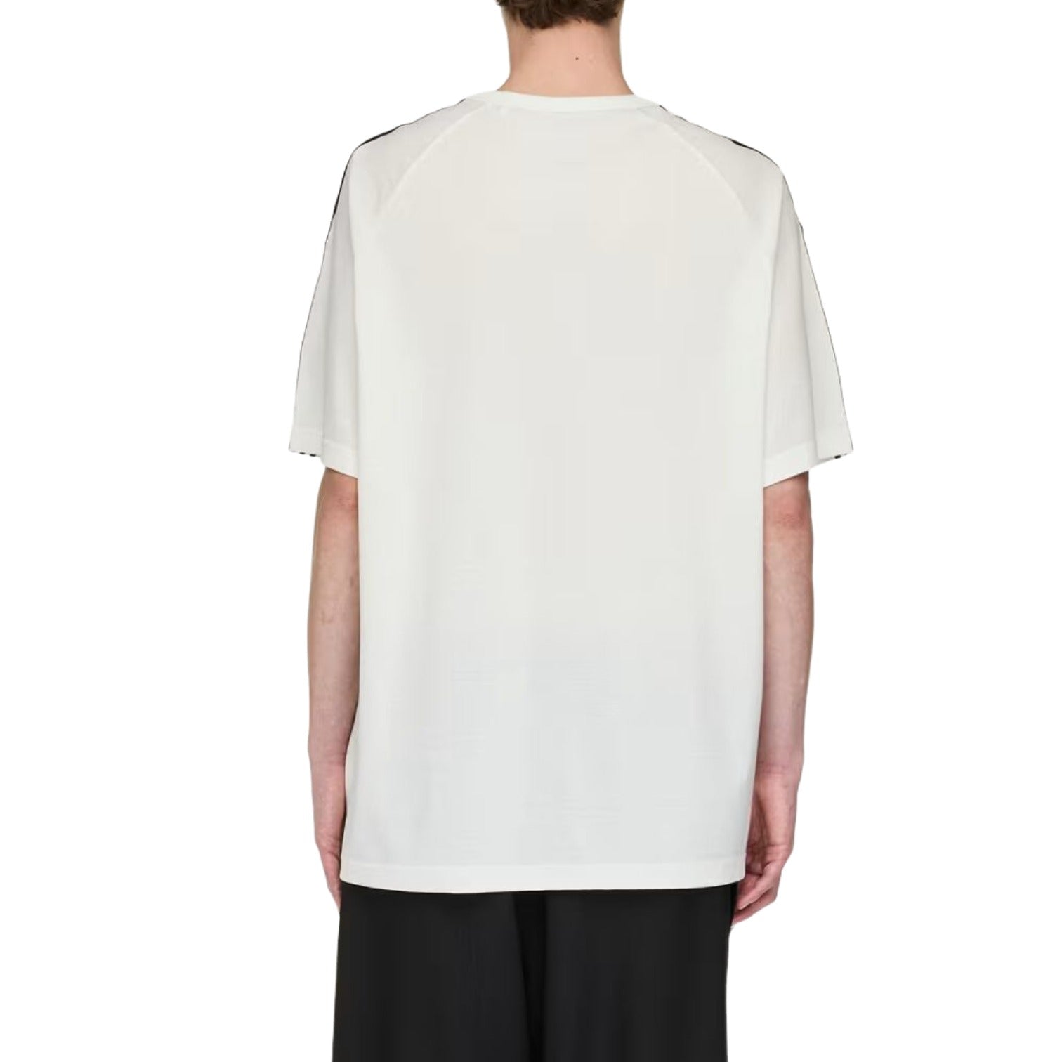 Футболка Adidas Y-3 с коротким рукавом и тремя полосками, цвет «Core White» — фото 4