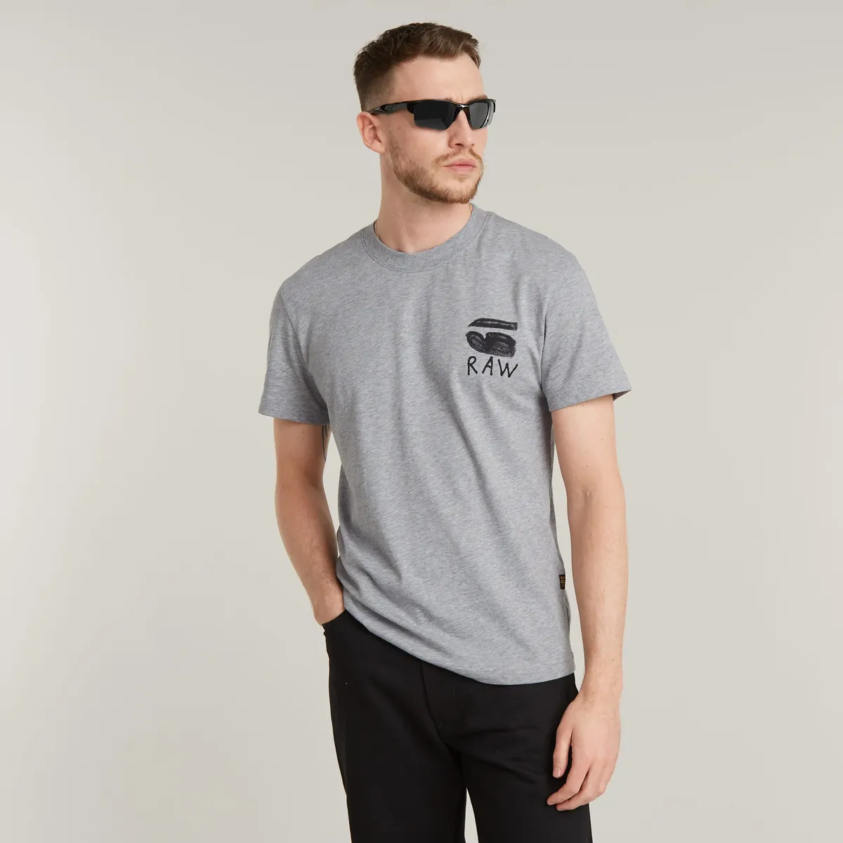 

Футболка G-Star RAW "Принт Burger на спине r t", серый