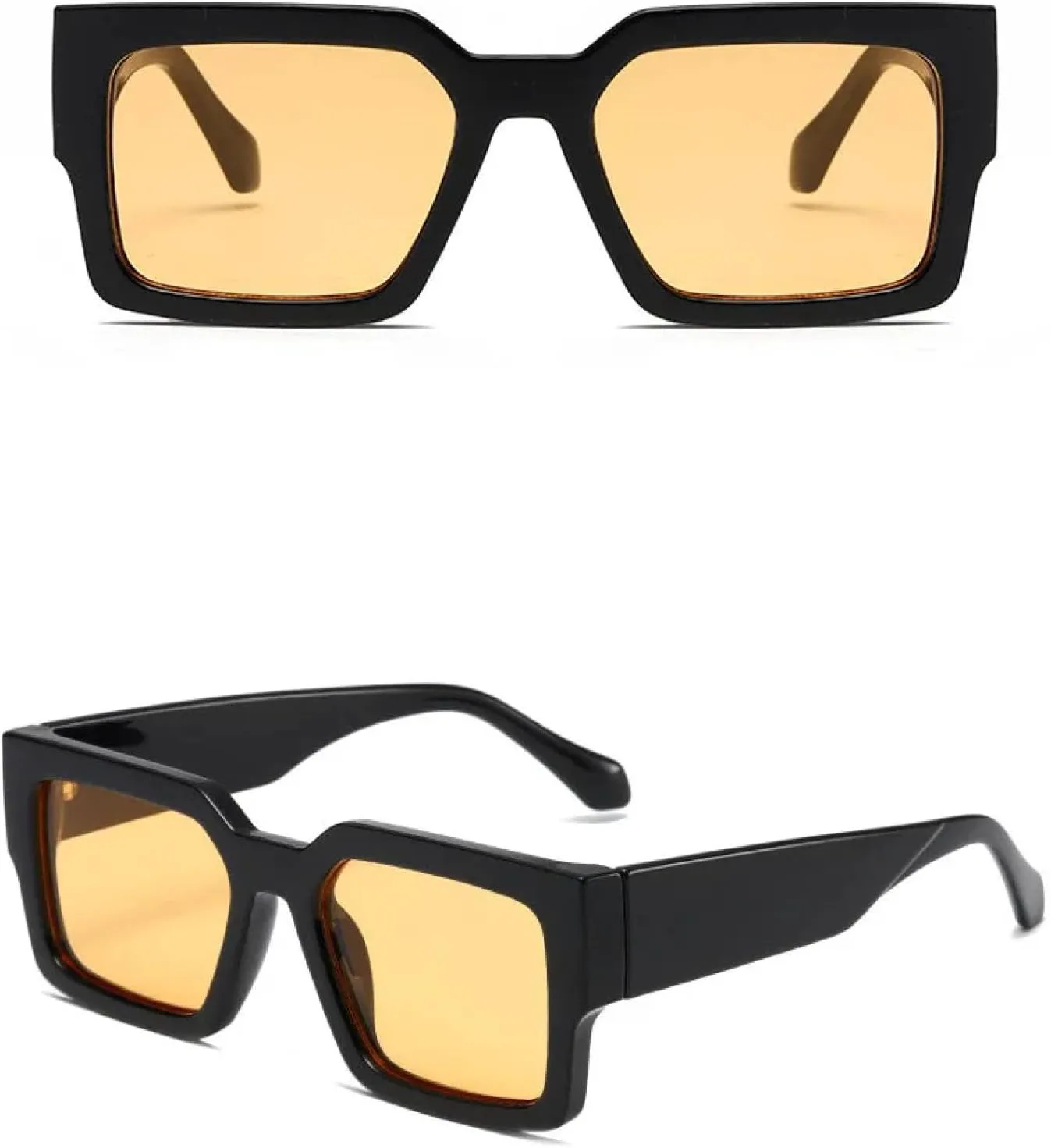 

Солнцезащитные очки с защитой от УФ-излучения UV400 | Легкая оправа | Для женщин и мужчин | Для занятий спортом на открытом воздухе и вождения DSVIGF, Black Yellow