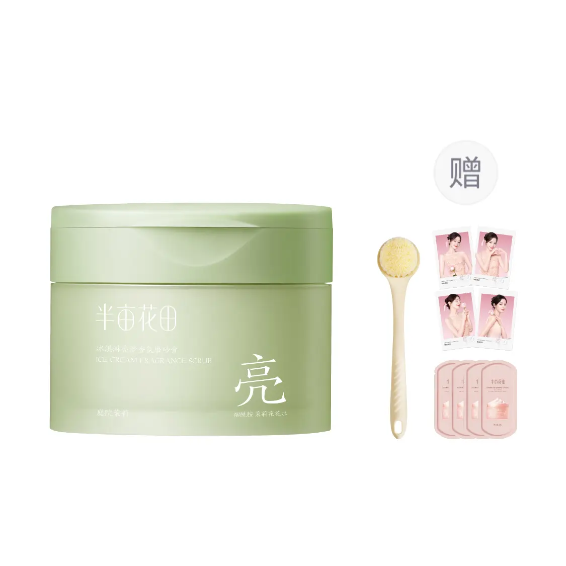 

Очищающий скраб с ароматом мороженого для мягкого отшелушивания LITTLE DREAM GARDEN