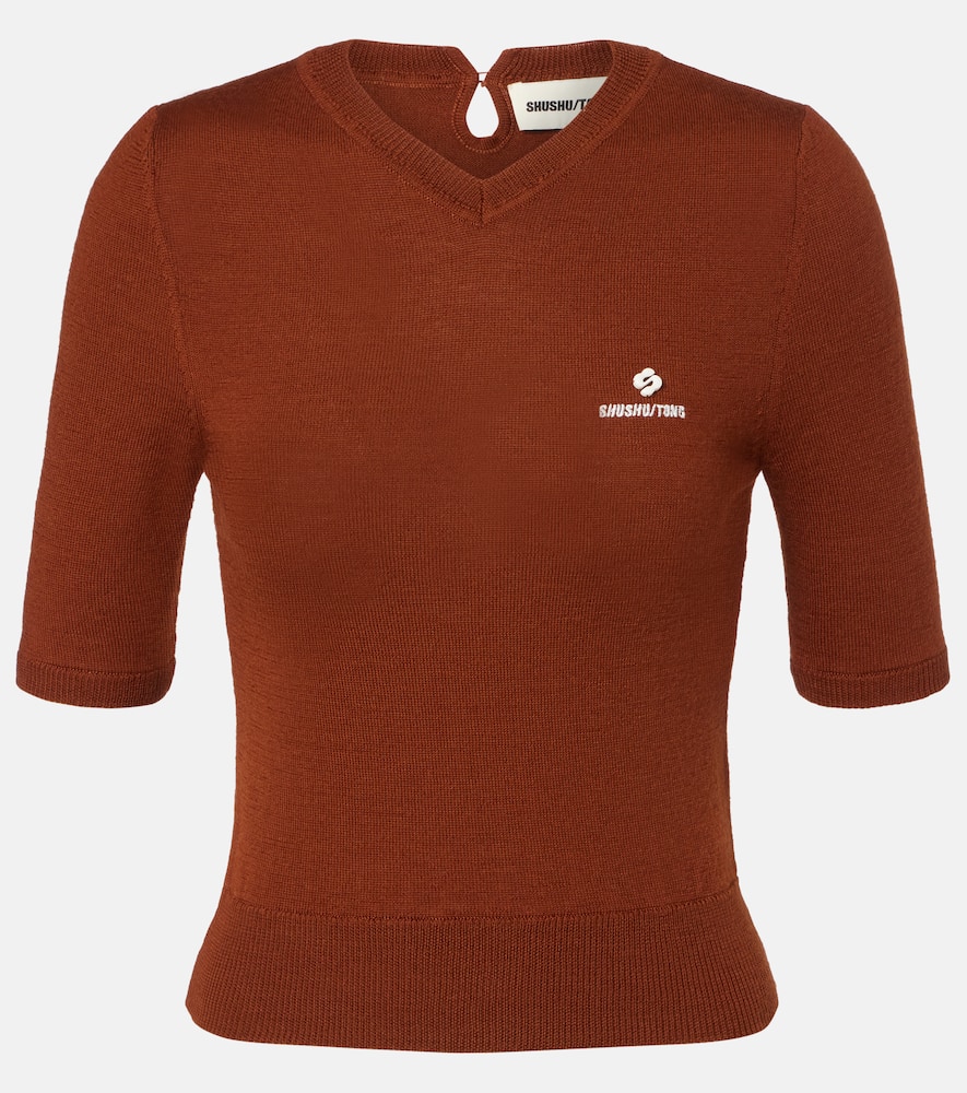 

Вязаный топ из шерсти Shushu/Tong, Brown