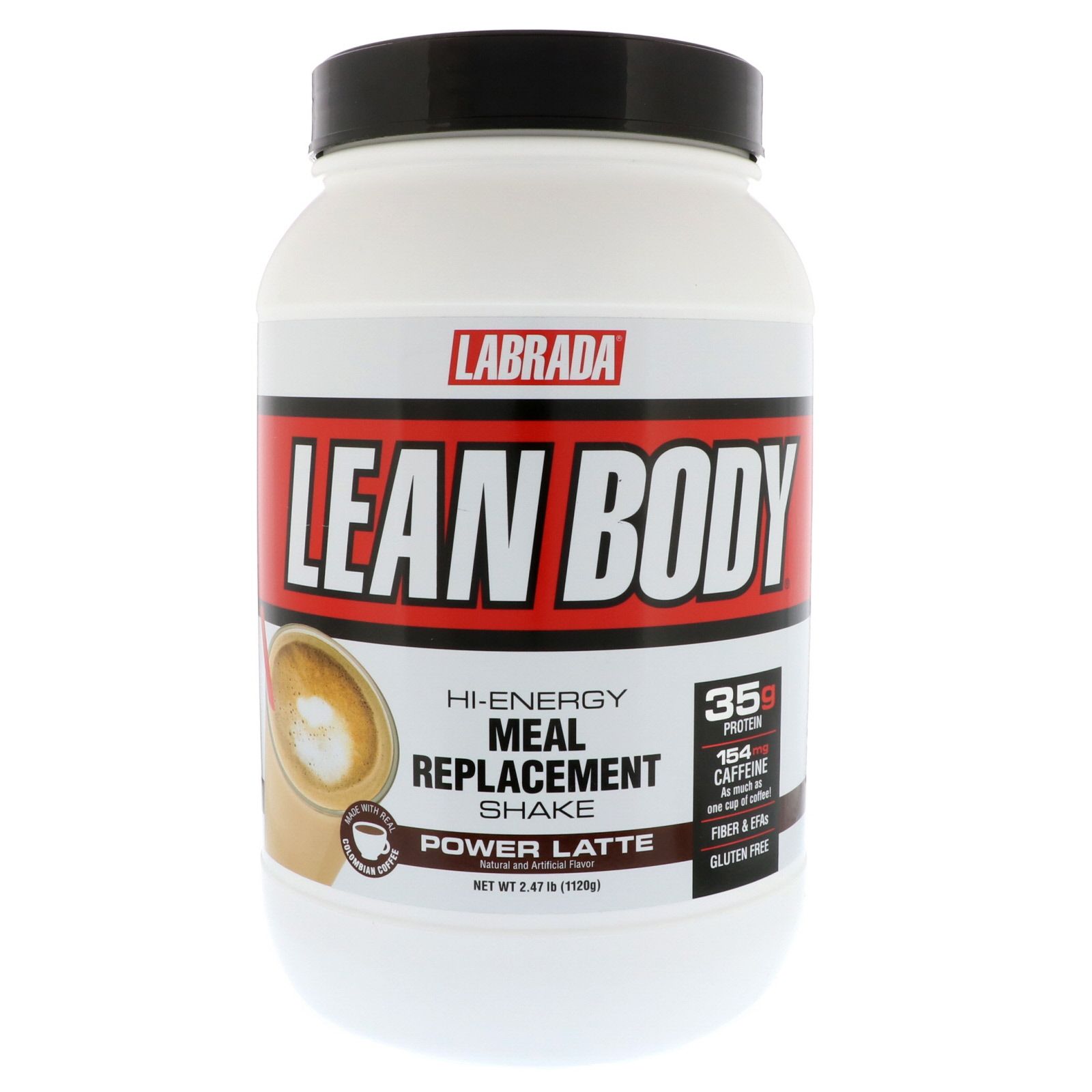 

Labrada Nutrition Lean Body высокопротеиновый коктейль заменитель пищи мощный латте 2,47 унций (1120 г)