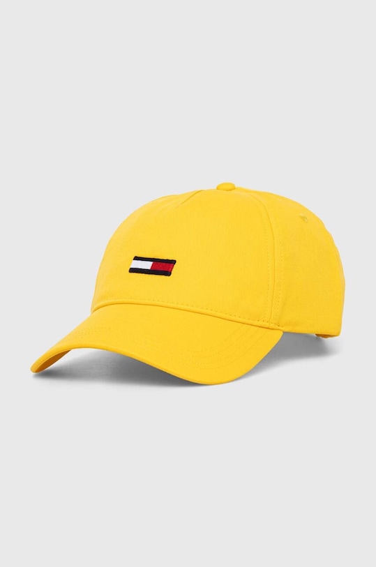 

Хлопковая кепка с козырьком Tommy Jeans, желтый