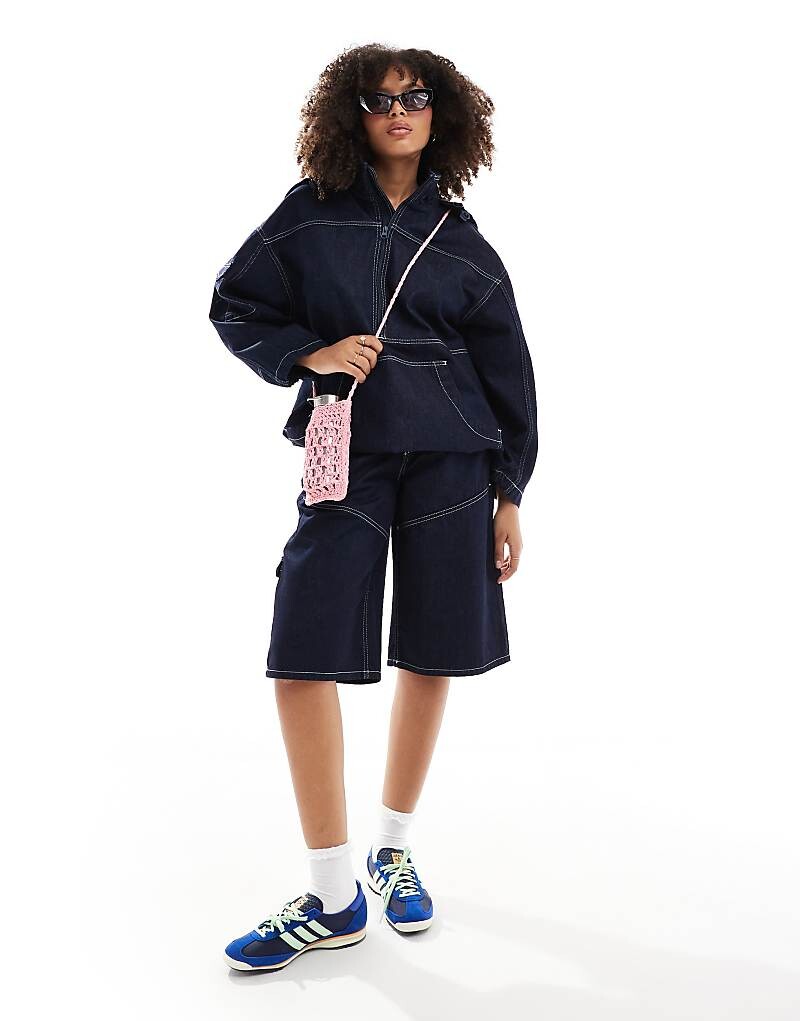 

ASOS DESIGN - Водонепроницаемые шорты темно-синего цвета, входят в комплект