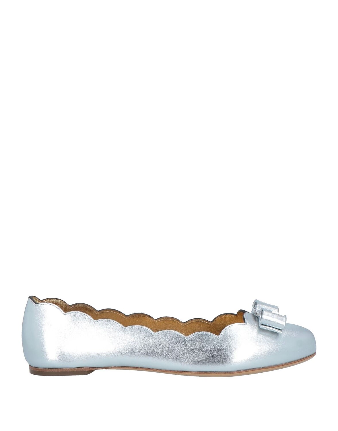 

Балетки Ferragamo, серебро