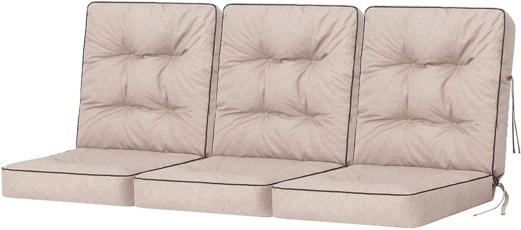 

Подушка для качелей Подушка для скамейки Венера Садовая подушка Качели Подушки для скамейки Подушки Подушки для качелей Голливудские качели скамейка 180 x 110 x 10 см Зеленый луг Hobbygarden, бежевый