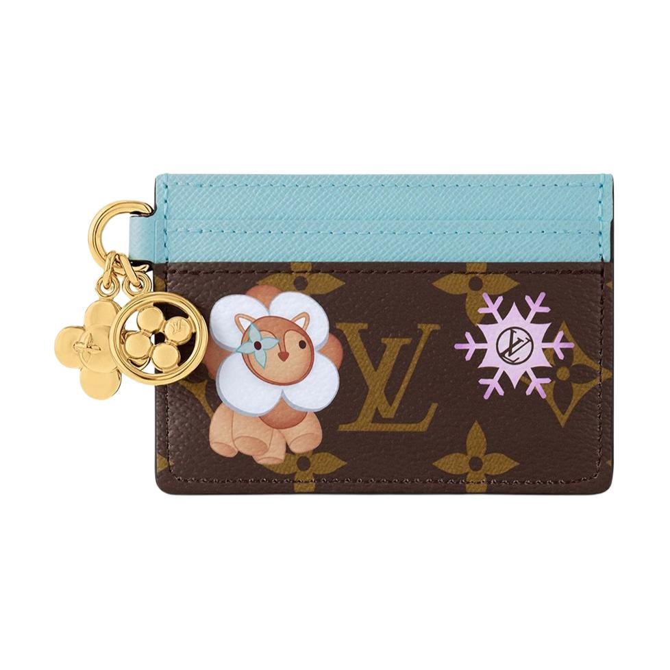 

LOUIS VUITTON Кошелек для карт Lv Charms Monogram/Azur Frost