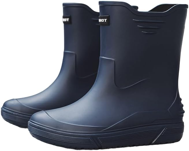 

Резиновые сапоги для мужчин Водонепроницаемые сапоги для мужчин Садовые сапоги Дождевые сапоги для рыбалки Generic, синий